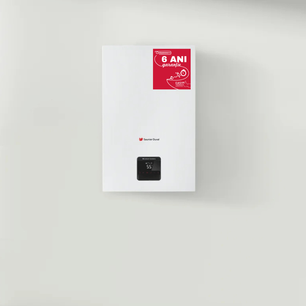 Centrala termica pe gaz in condensare SAUNIER DUVAL Micracom Condens 24-AS/2, 24 kW, IPX5, kit evacuare inclus