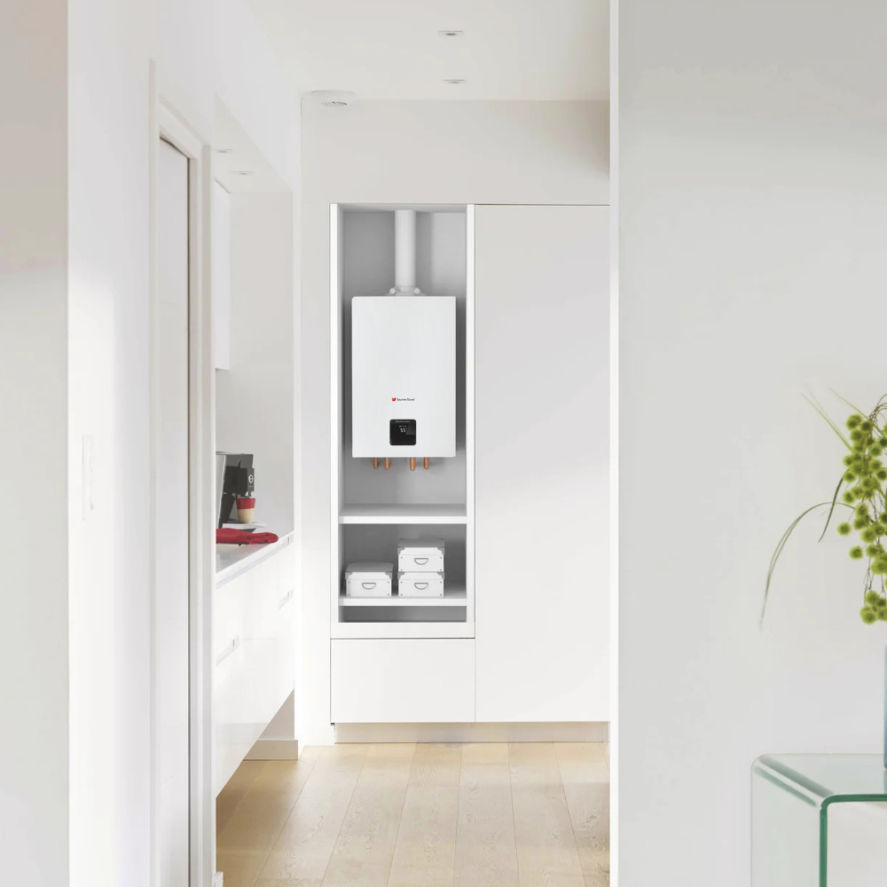 Centrala termica pe gaz in condensare SAUNIER DUVAL Micracom Condens 24-AS/2, 24 kW, IPX5, kit evacuare inclus
