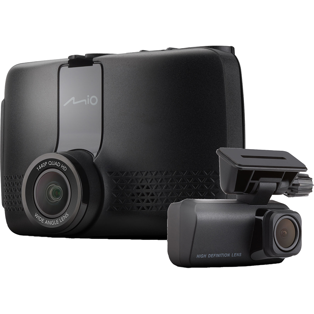 Camera auto duala DVR MIO MiVue 903WD Pro, Quad HD, 2.7", Wi-Fi, G-Senzor + Kit parcare