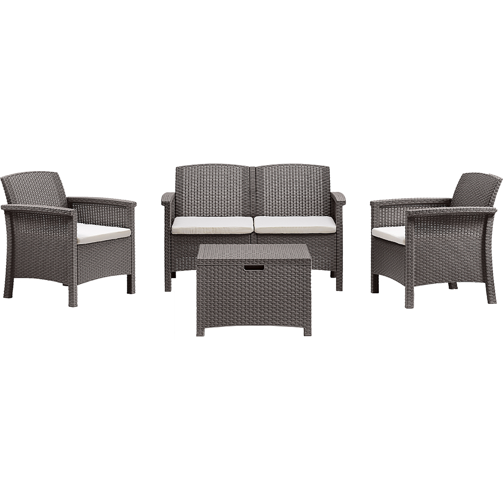 Set mobilier gradina BICA Venezia 2, 4 piese, taupe-gri