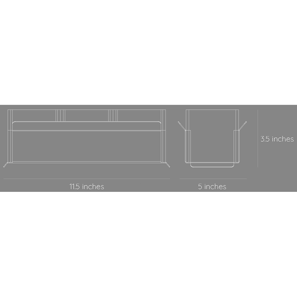 Suport ghiveci flori SPIN Fliss, 28.5 x 11 x 9 cm, albastru