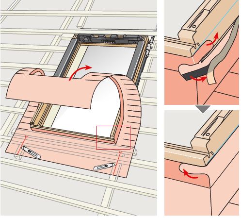 Rama etansare VELUX EDW 1000, 50 x 138 cm, gri antracit