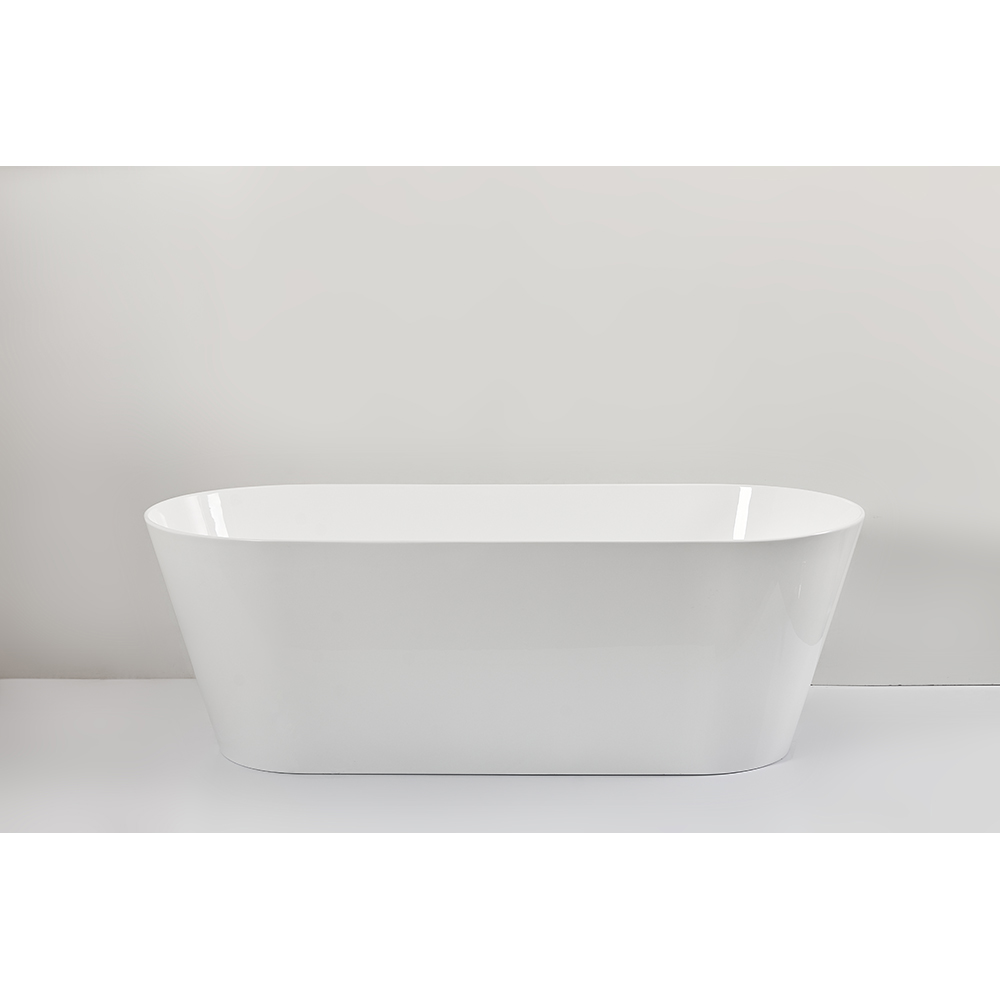 Cada baie freestanding Super Slim MS-10, acril, 170 x 75 x 58 cm, alb