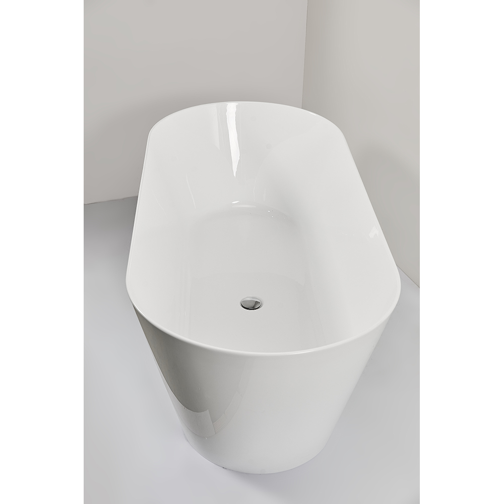 Cada baie freestanding Super Slim MS-10, acril, 170 x 75 x 58 cm, alb