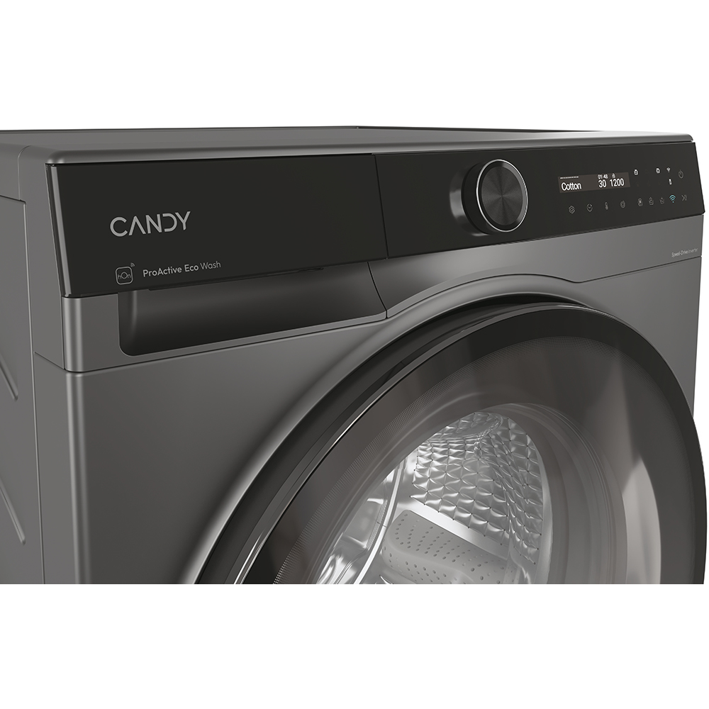 Masina de spalat rufe frontala CANDY ProWash 700 BS 49SB8G-S, Steam, 9 kg, 1400rpm, Clasa A, Wi-Fi, antracit