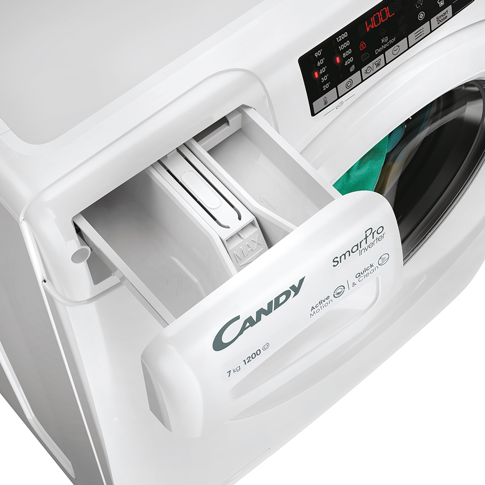 Masina de spalat rufe frontala slim CANDY CO4 274TWM6/1-S, Wi-Fi, 7 kg, 1200rpm, Clasa A, alb