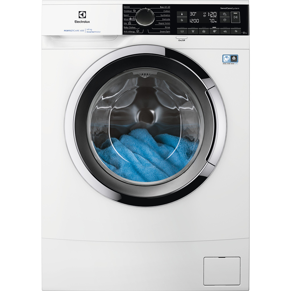 Masina de spalat rufe frontala slim ELECTROLUX PerfectCare600 EW6SM227C, 7 kg, 1200rpm, Clasa B, alb