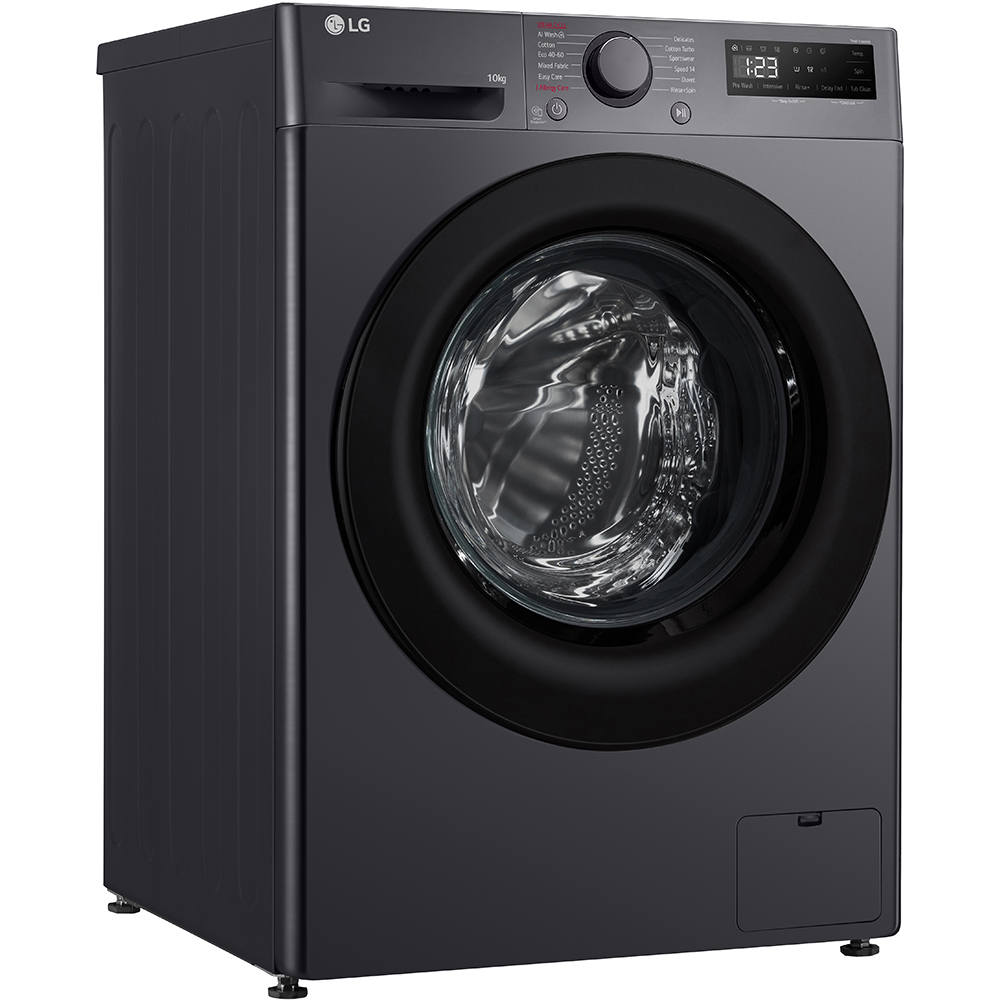 Masina de spalat rufe frontala LG F4WR510SBM, AI Direct Drive, 10 kg, 1400rpm, Clasa A, negru