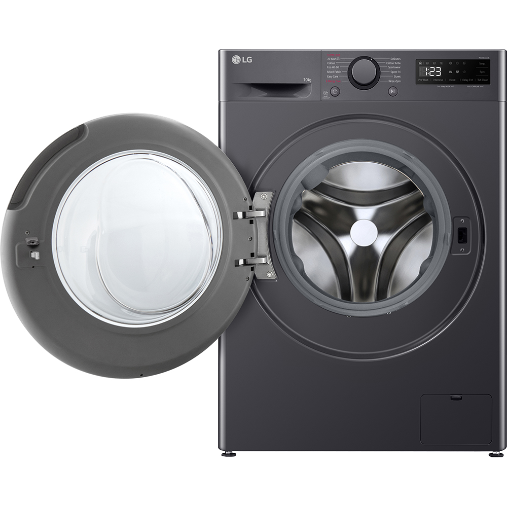 Masina de spalat rufe frontala LG F4WR510SBM, AI Direct Drive, 10 kg, 1400rpm, Clasa A, negru