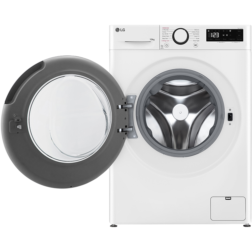 Masina de spalat rufe frontala LG F4WR510SWW, AI Direct Drive, 10 kg, 1400rpm, Clasa A, alb