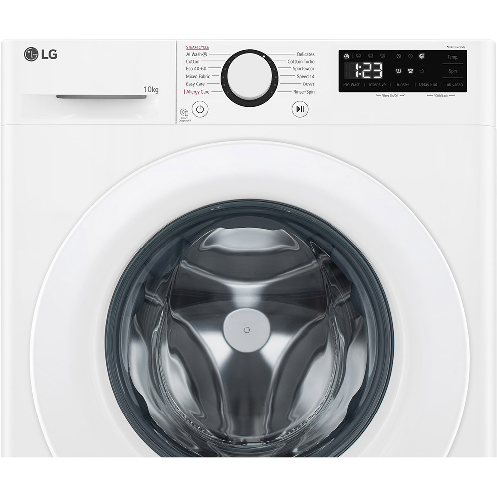 Masina de spalat rufe frontala LG F4WR510SWW, AI Direct Drive, 10 kg, 1400rpm, Clasa A, alb