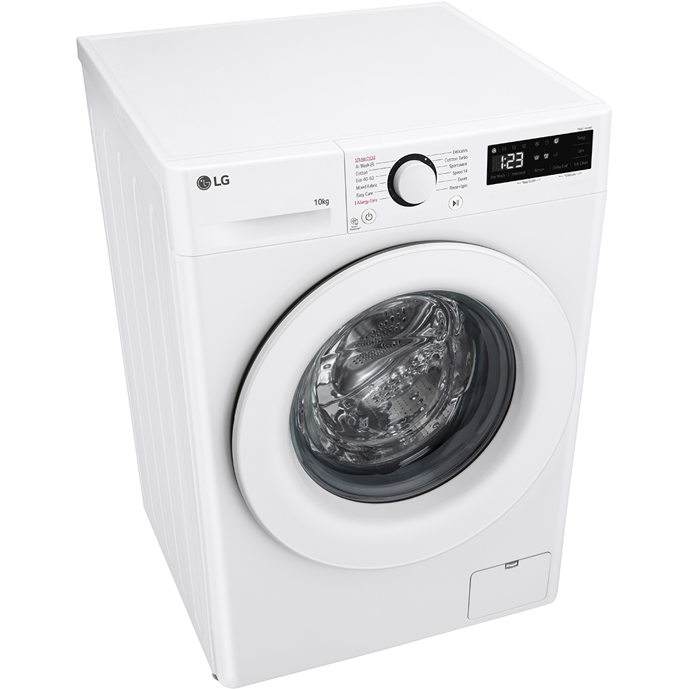Masina de spalat rufe frontala LG F4WR510SWW, AI Direct Drive, 10 kg, 1400rpm, Clasa A, alb