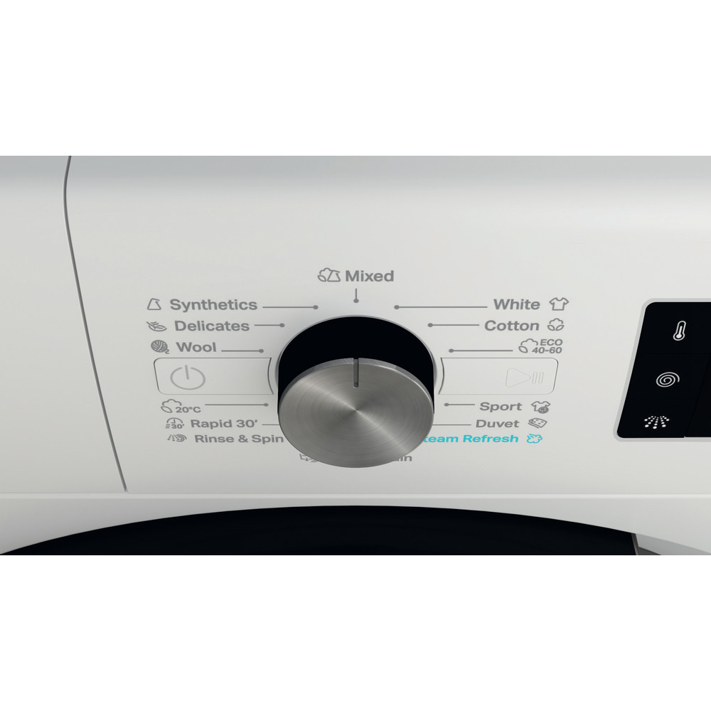 Masina de spalat rufe frontala WHIRLPOOL FFB 10489 BV EE, Steam, 6th Sense, 10 kg, 1400rpm, Clasa A, alb