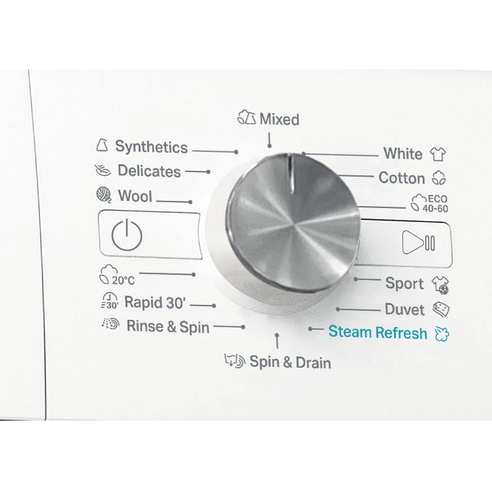 Masina de spalat rufe frontala WHIRLPOOL FFB 8258 WV EE, Steam, 6th Sense, 8 kg, 1200rpm, Clasa B, alb