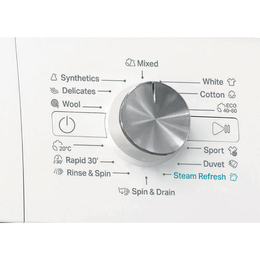 Masina de spalat rufe frontala WHIRLPOOL FFB 8489 WV EE, Steam, 6th Sense, 8 kg, 1400rpm, Clasa A, alb