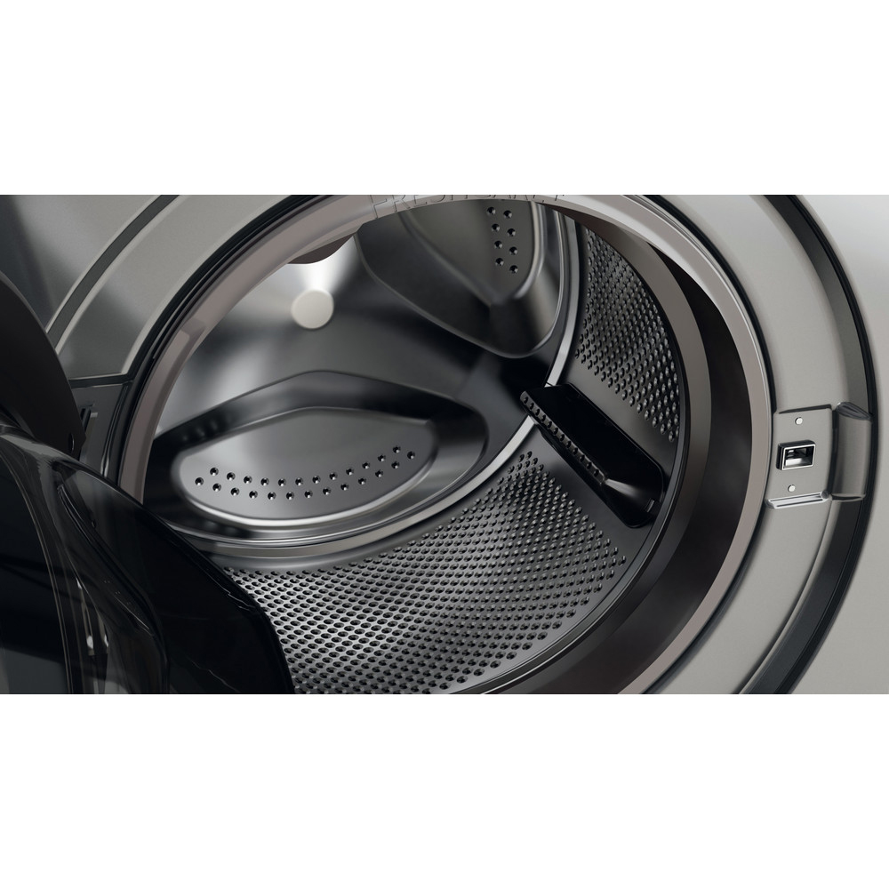 Masina de spalat rufe frontala cu uscator WHIRLPOOL FFWDB 964489 SBSV EE, 6th Sense, 9/6 kg, 1400rpm, Clasa A/C, argintiu