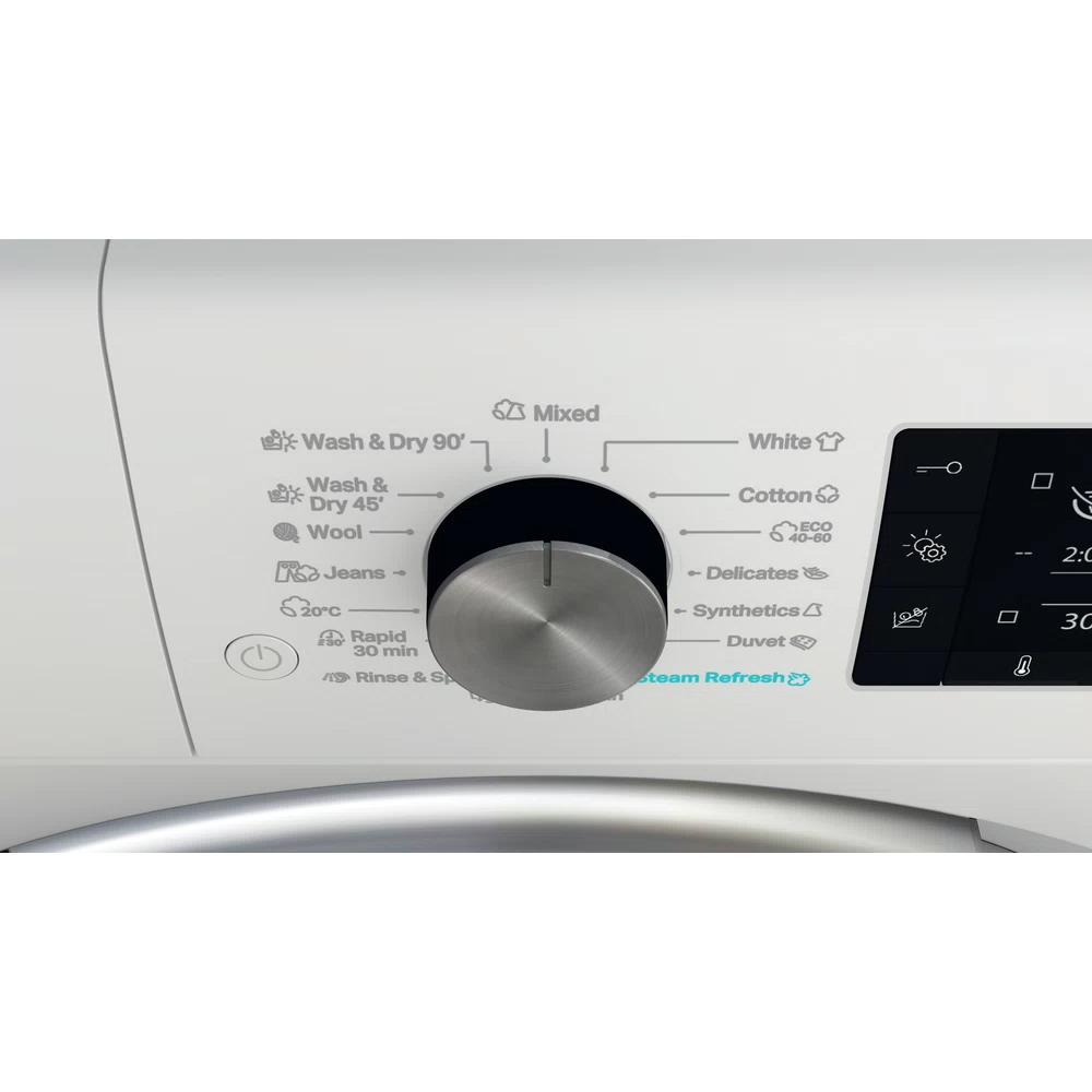 Masina de spalat rufe frontala cu uscator WHIRLPOOL FFWDD 1176258 BCV EE, 6th Sense, 11/7 kg, 1600rpm, Clasa B/E, alb