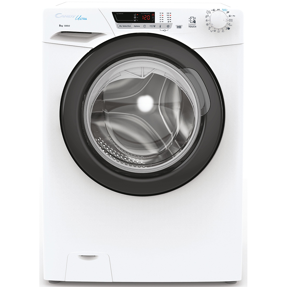 Masina de spalat rufe frontala CANDY HCU1282DWB4/1-S, 8 kg, 1200rpm, Clasa B, alb