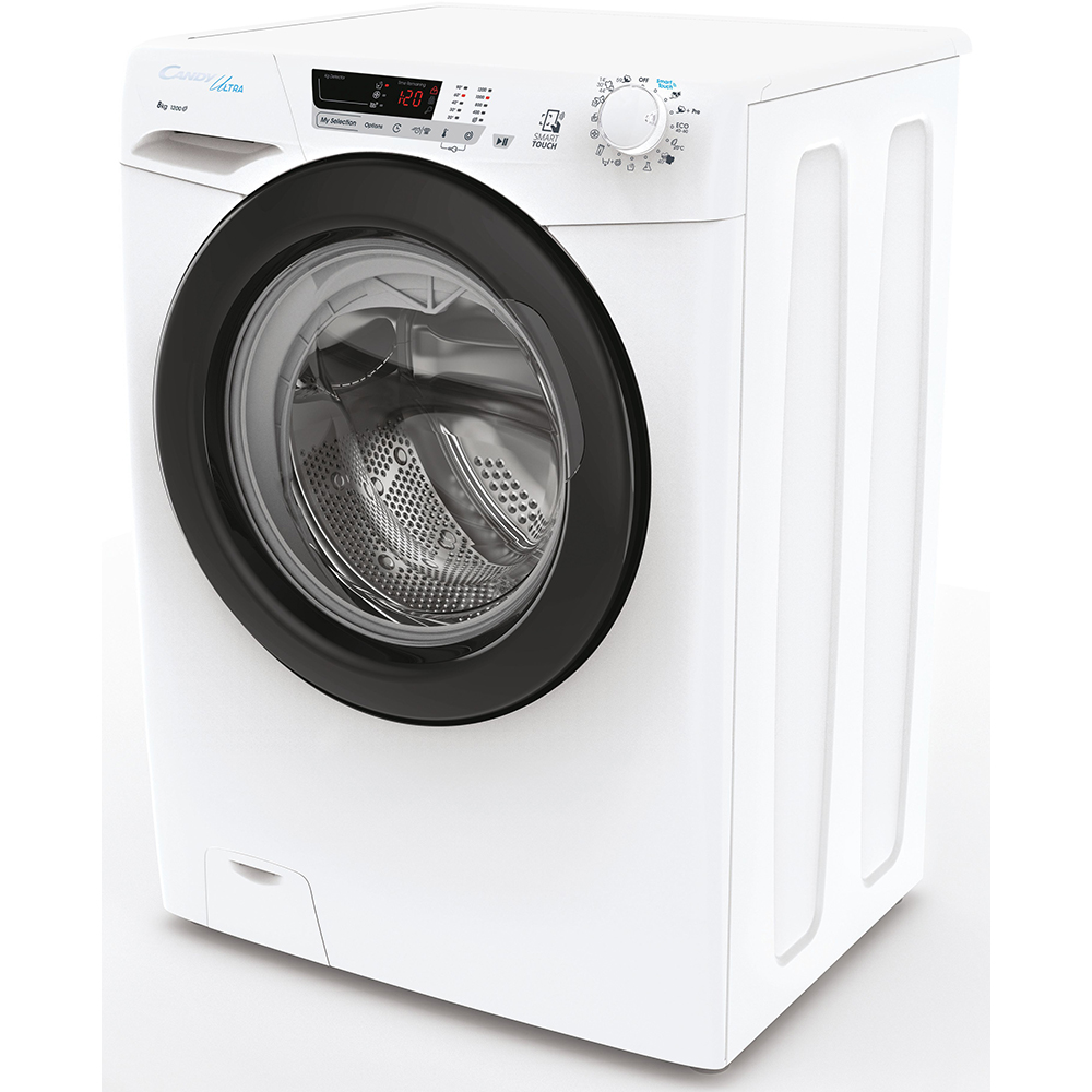 Masina de spalat rufe frontala CANDY HCU1282DWB4/1-S, 8 kg, 1200rpm, Clasa B, alb