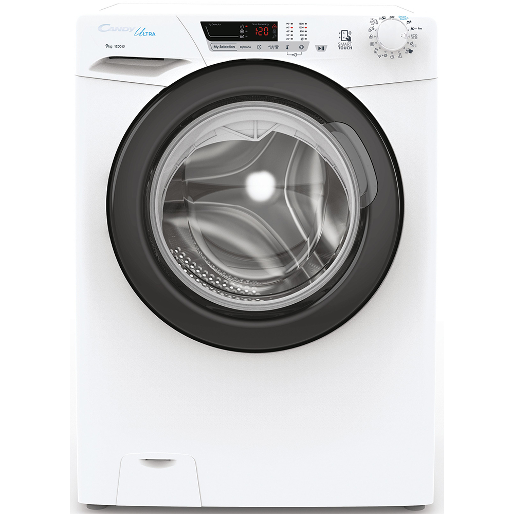 Masina de spalat rufe frontala CANDY HCU1292DWB4/1-S, 9 kg, 1200rpm, Clasa B, alb
