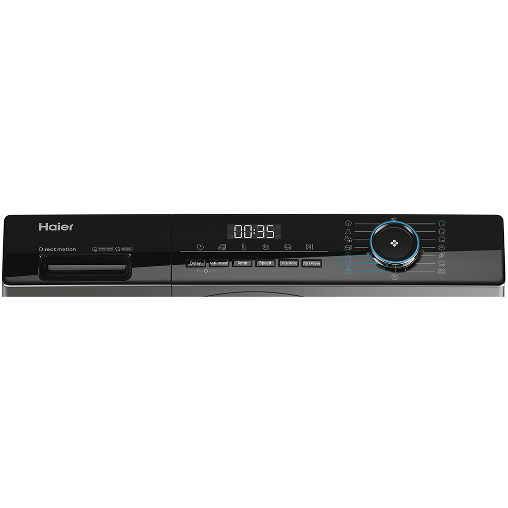 Masina de spalat rufe frontala HAIER HW80-B14939S8, Steam, 8 kg, 1400rpm, Clasa A, antracit