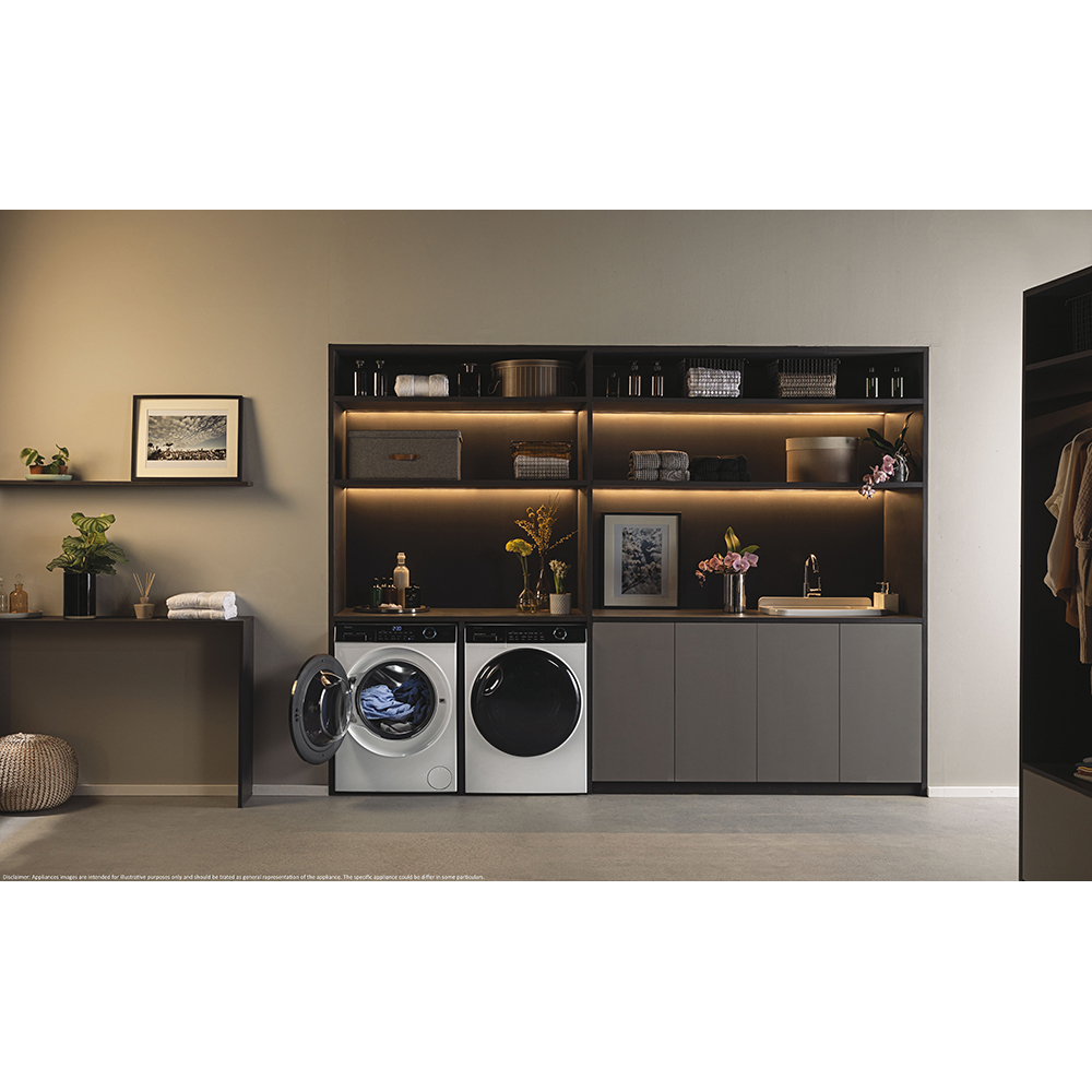 Masina de spalat rufe frontala HAIER HW80-B14959EU1, Steam, 8 kg, 1400rpm, Clasa A, alb