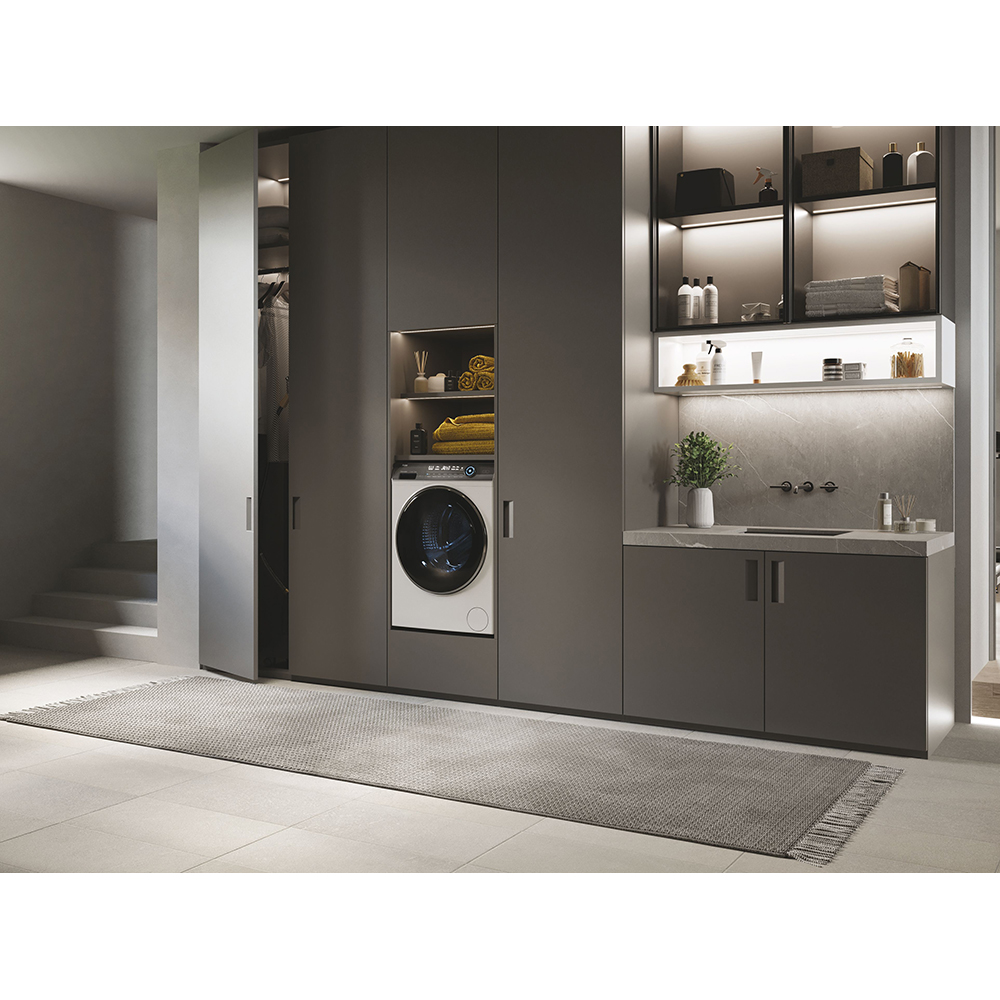 Masina de spalat rufe frontala HAIER HW90G-BD14979, Steam, 9 kg, 1400rpm, Clasa A, alb