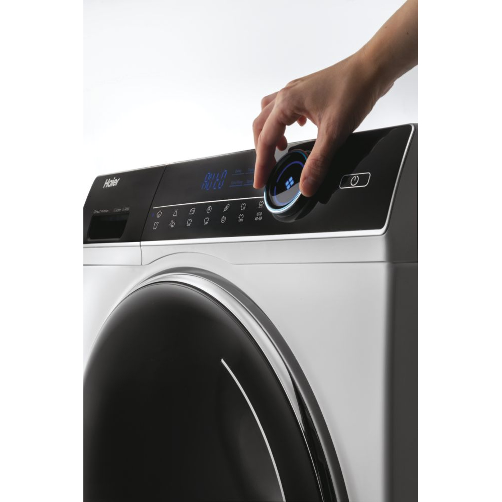 Masina de spalat rufe frontala cu uscator HAIER HWD100-B14979-S, 10/6 kg, 1400rpm, Clasa A/D, alb