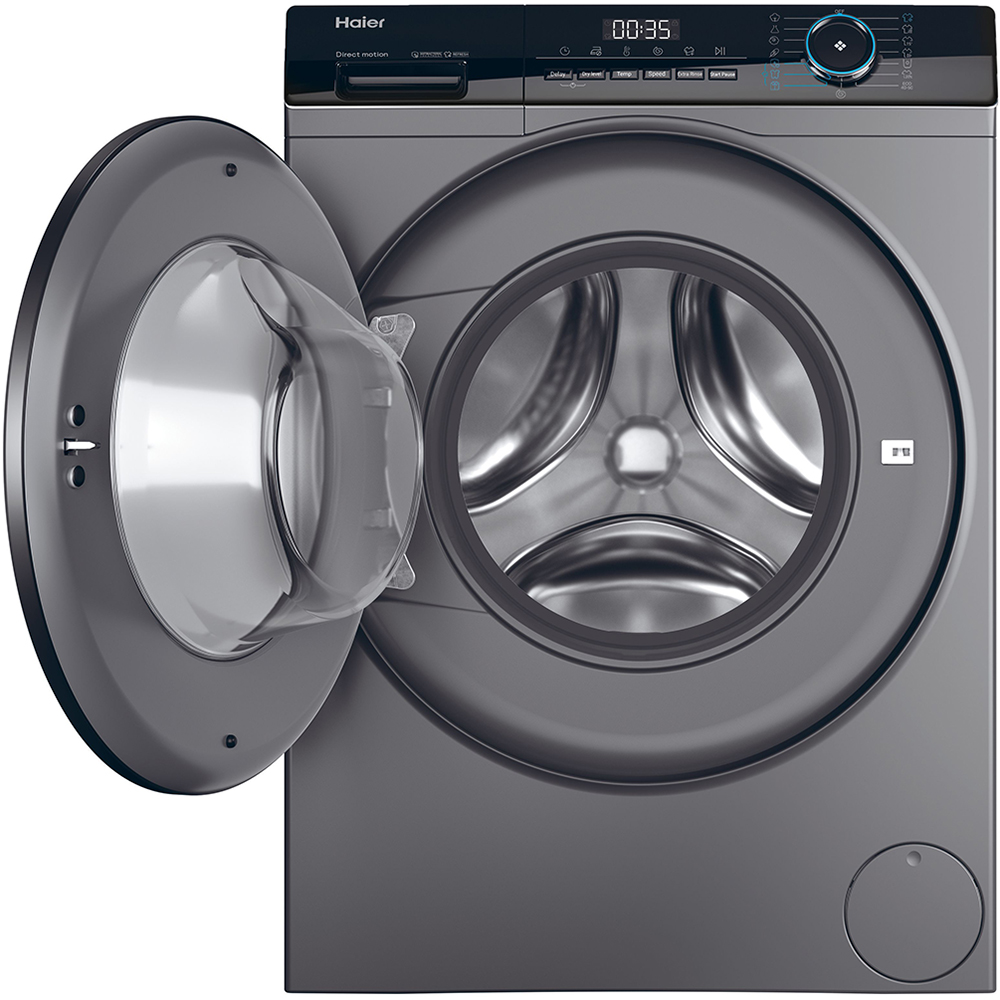 Masina de spalat rufe frontala cu uscator HAIER HWD80-B14939S8-S, 8/5 kg, 1400rpm, Clasa A/D, antracit