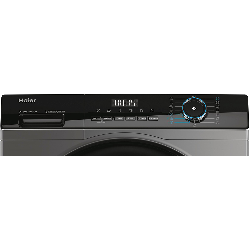 Masina de spalat rufe frontala cu uscator HAIER HWD80-B14939S8-S, 8/5 kg, 1400rpm, Clasa A/D, antracit