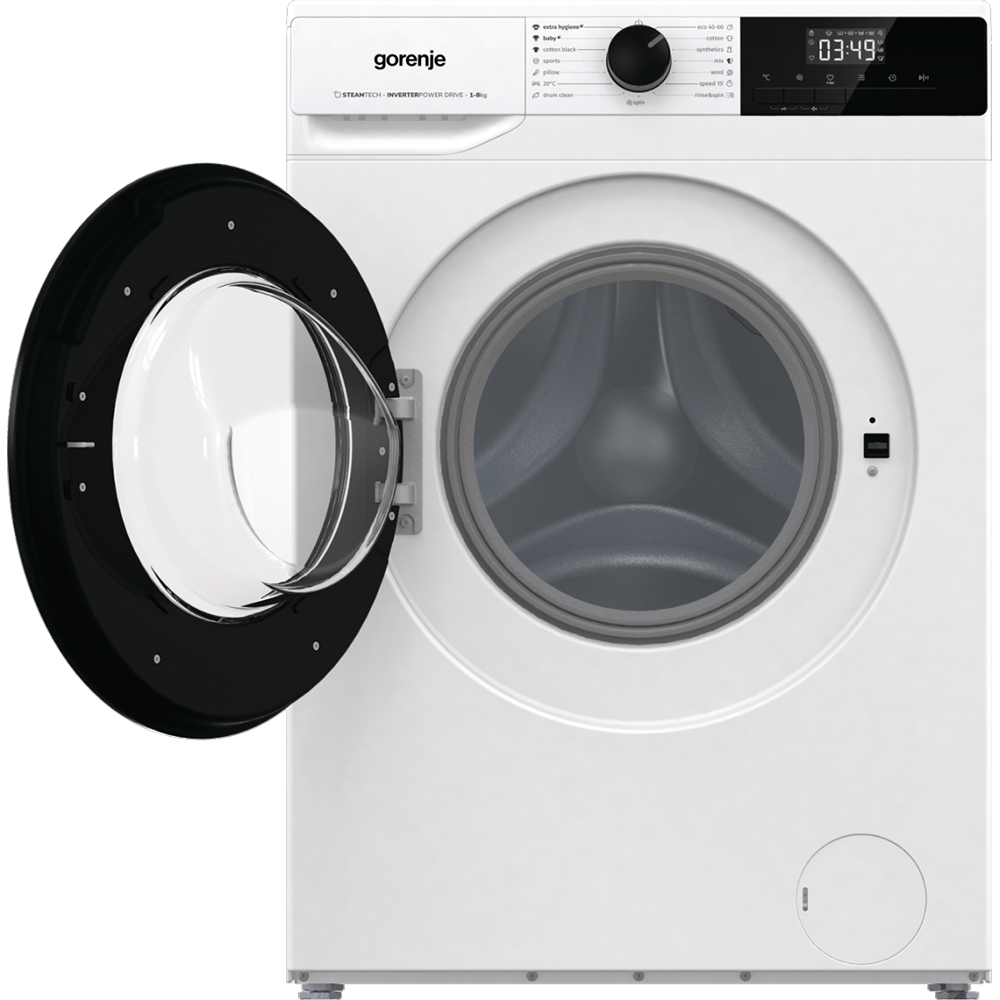 Masina de spalat rufe frontala GORENJE W11NHPI84AS, SteamTech, 8 kg, 1400rpm, Clasa A, alb