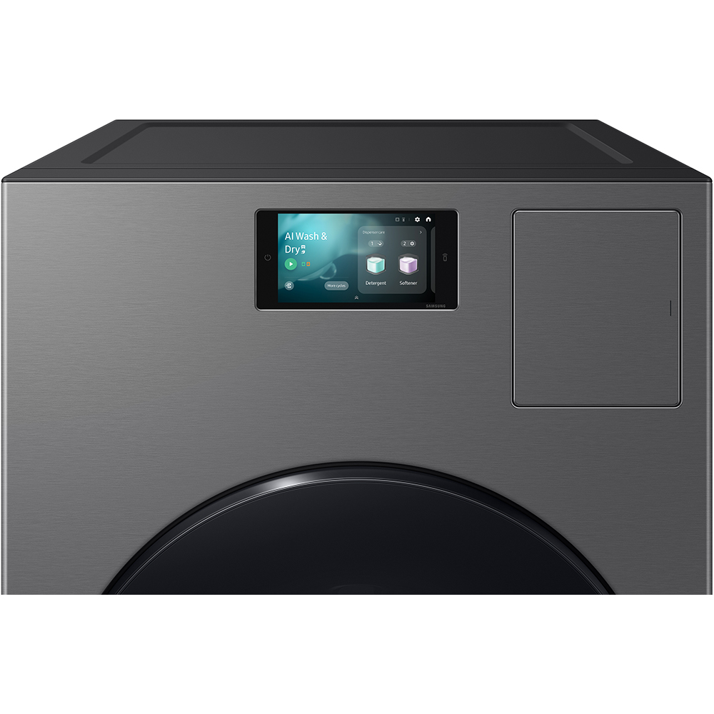 Masina de spalat rufe frontala cu uscator SAMSUNG WD18DB8995BZT2, AI EcoBubble, AI Energy, 18/11 kg, 1000rpm, Clasa A, negru