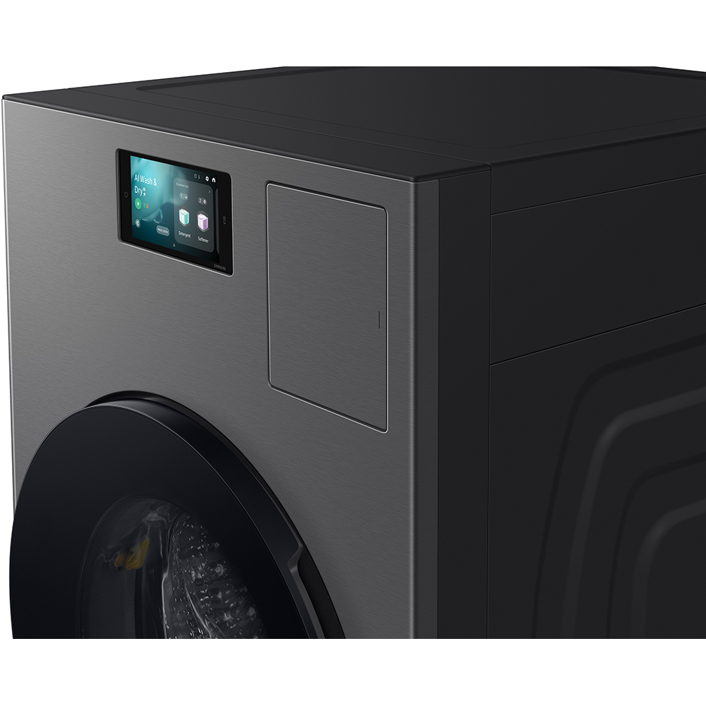 Masina de spalat rufe frontala cu uscator SAMSUNG WD18DB8995BZT2, AI EcoBubble, AI Energy, 18/11 kg, 1000rpm, Clasa A, negru