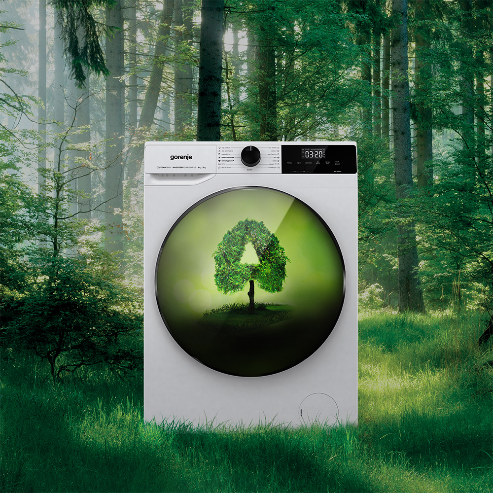 Masina de spalat rufe frontala cu uscator GORENJE WD2A164ADS, 10/6 kg, 1400rpm, Clasa A/D, alb