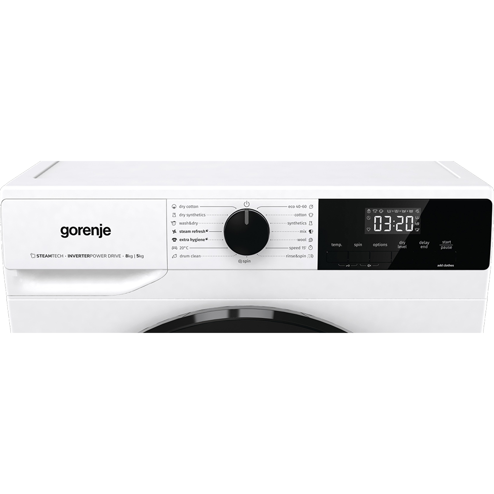 Masina de spalat rufe frontala cu uscator GORENJE WD2A854ADS, 8/5 kg, 1400rpm, Clasa A/D, alb