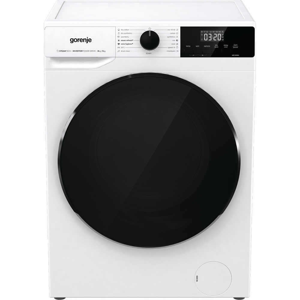 Masina de spalat rufe frontala cu uscator GORENJE WD2A854ADS, 8/5 kg, 1400rpm, Clasa A/D, alb