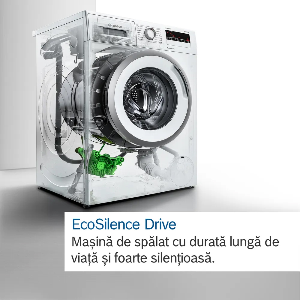 Masina de spalat rufe frontala BOSCH WGB244A2BY, Steam, 9 kg, 1400rpm, Clasa A, Wi-Fi, alb