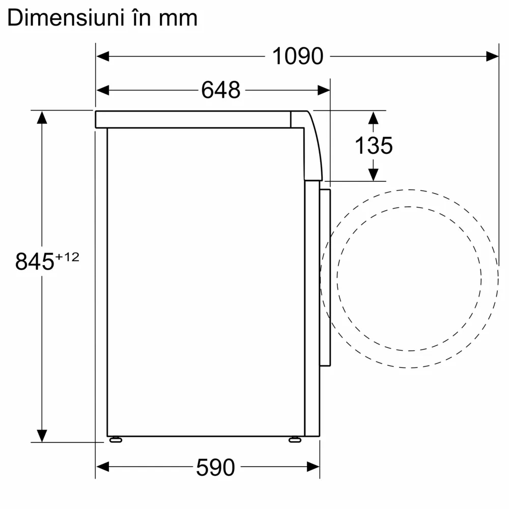 Masina de spalat rufe frontala BOSCH WGB256A6BY, 10 kg, 1600rpm, Clasa A, Wi-Fi, alb