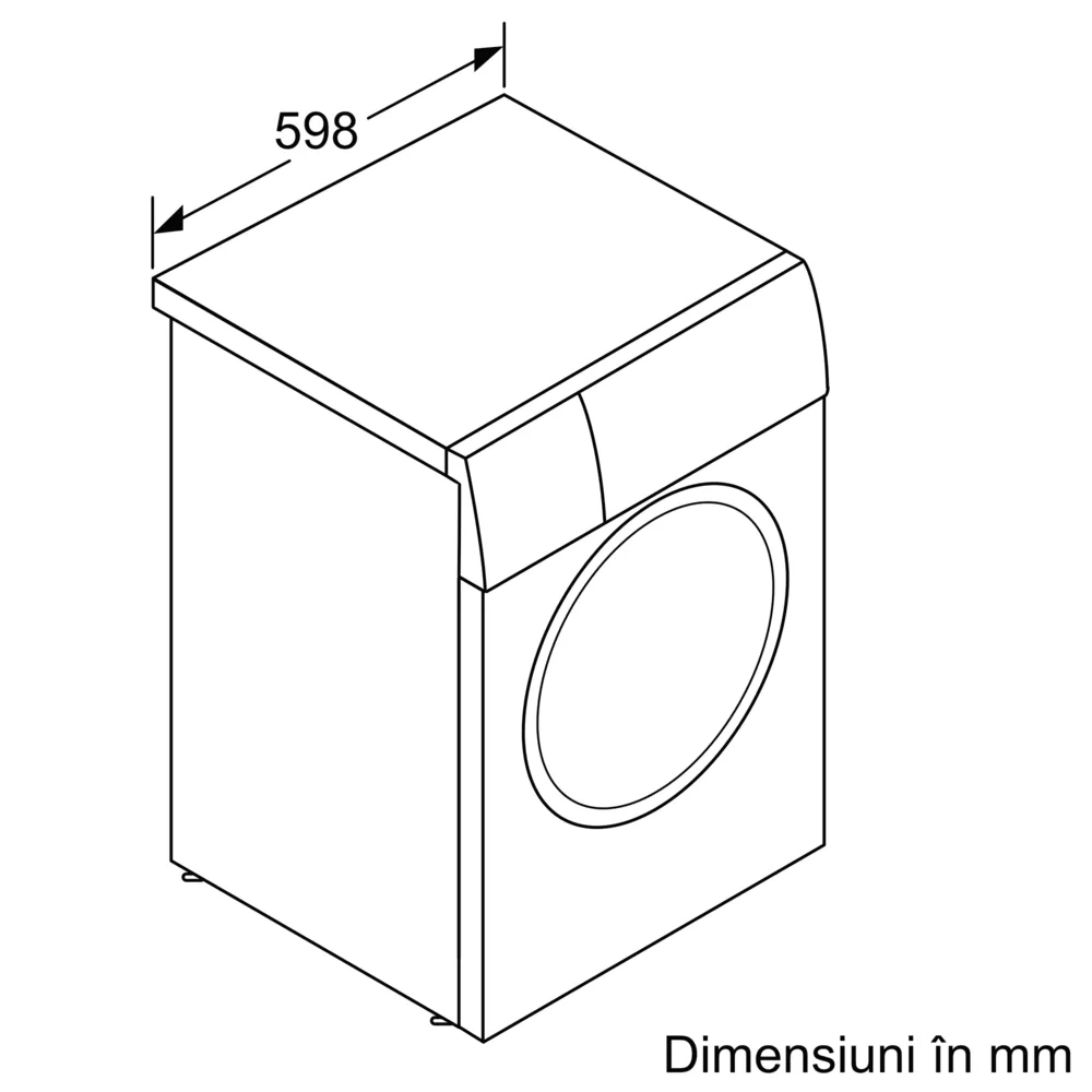 Masina de spalat rufe frontala BOSCH WGH256A0BY, Steam, 10 kg, 1600rpm, Clasa A, Wi-Fi, alb