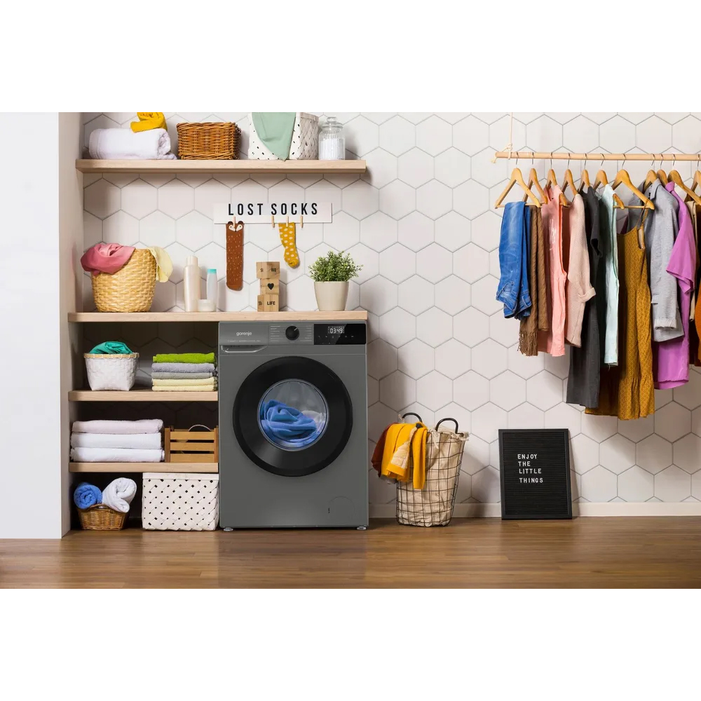 Masina de spalat rufe frontala GORENJE WNHPI84AS/A, Steamtech, 8 kg, 1400rpm, Clasa A, antracit