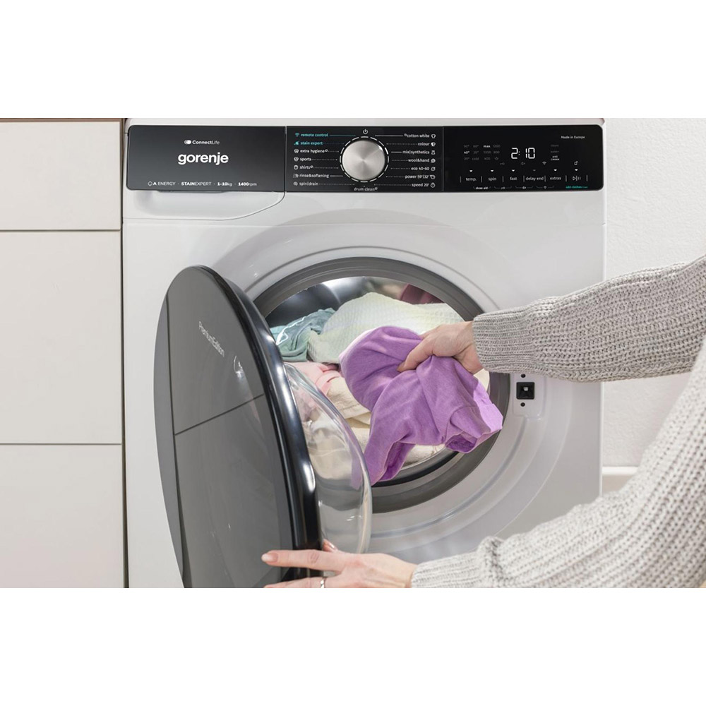 Masina de spalat rufe frontala GORENJE WNS1X4ARTWIFI, SteamTech, 10.5 kg, 1400rpm, Clasa A, alb