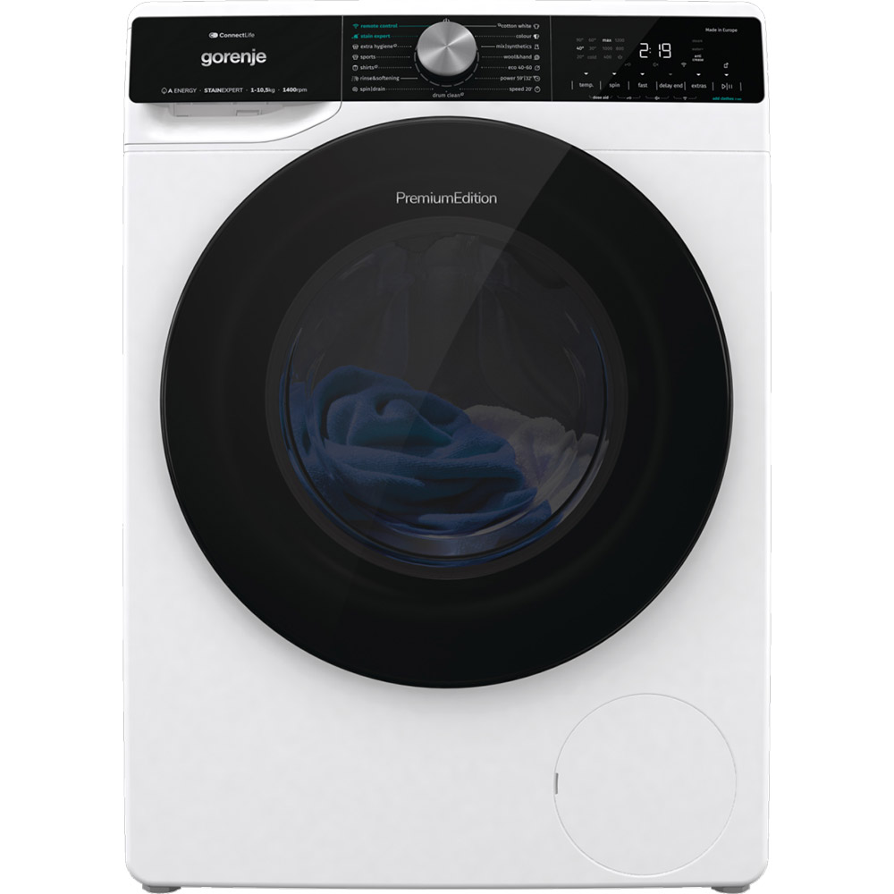 Masina de spalat rufe frontala GORENJE WNS1X4ARTWIFI, SteamTech, 10.5 kg, 1400rpm, Clasa A, alb