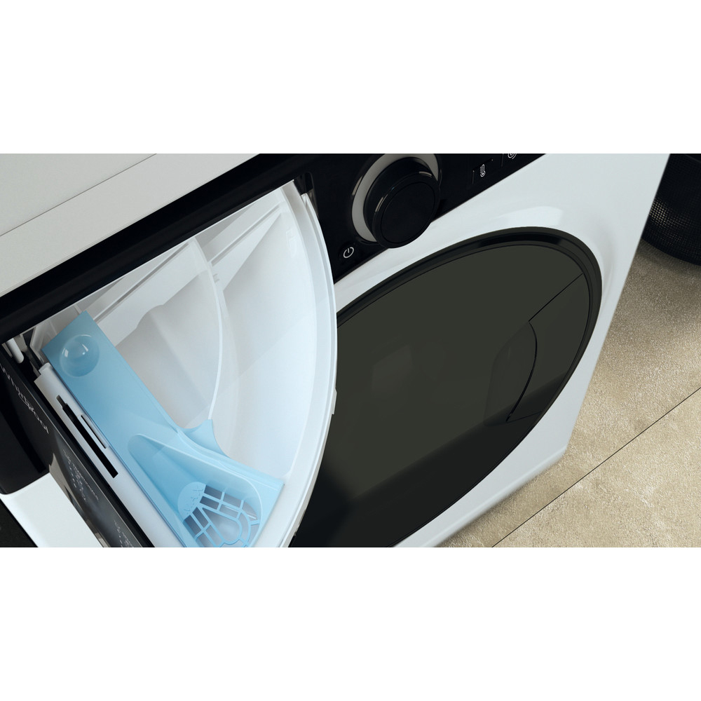 Masina de spalat rufe frontala slim WHIRLPOOL WRSB 7259 D EU, 6th Sense, Steam, 7 kg, 1200rpm, Clasa B, alb