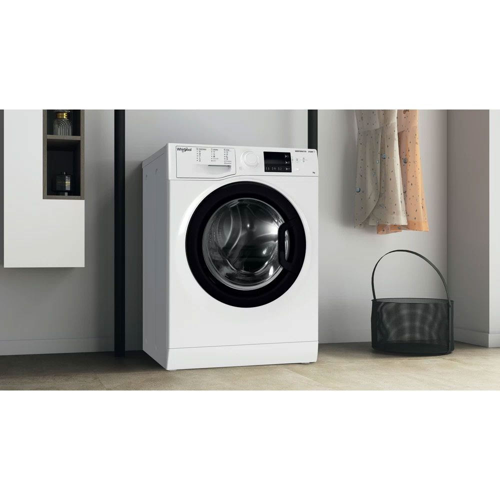 Masina de spalat rufe frontala WHIRLPOOL WRSB 7259 WB EU, 7 kg, 1200rpm, Clasa B, alb