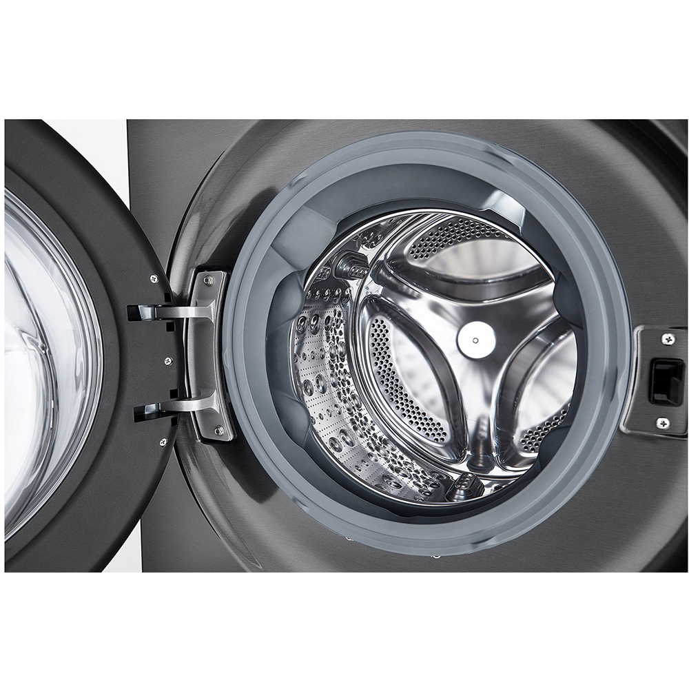Masina de spalat rufe frontala cu uscator LG WashTower WT1210BBF, Steam, 12/10 kg, 1400 rpm, Clasa A/C, Wi-Fi, negru
