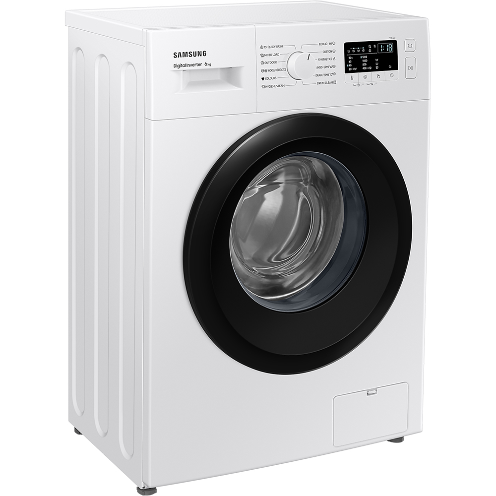 Masina de spalat rufe frontala slim SAMSUNG WW60A3120BE/LE, 6 kg, 1200rpm, Clasa C, alb