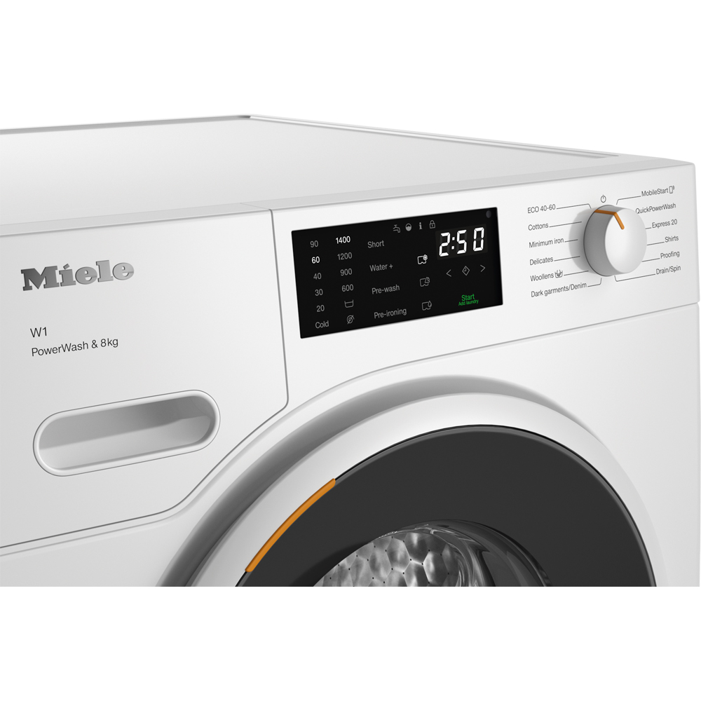 Masina de spalat rufe frontala MIELE WWB360 WCS PWash, 8 kg, 1400rpm, Clasa A, Wi-Fi, alb