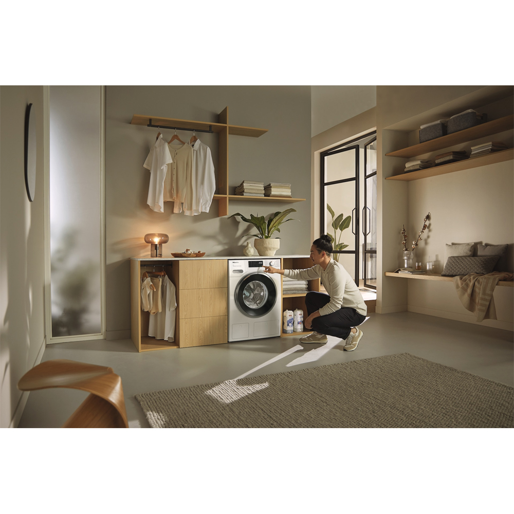 Masina de spalat rufe frontala MIELE WWG880 WCS PWash&TDos, SteamCare, 9 kg, 1400rpm, Clasa A, Wi-Fi, alb