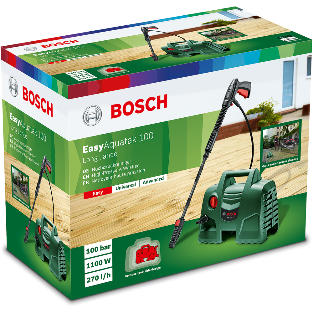 Aparat de spalat cu presiune BOSCH EasyAquatak 100, 1100W, 100bar, 330l/h