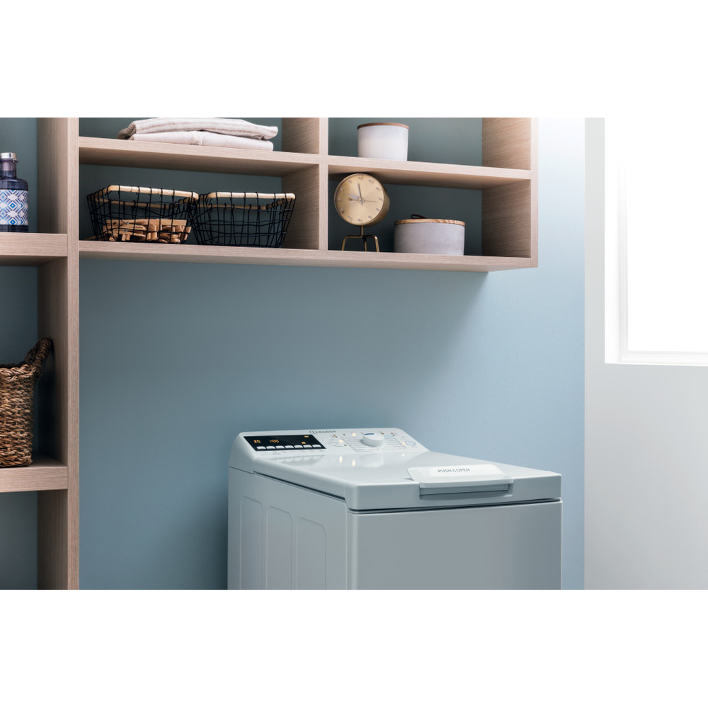 Masina de spalat rufe verticala INDESIT BTW B7220P EU/N, 7 kg, 1200rpm, Clasa E, alb